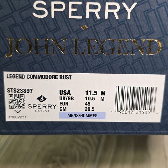 Sperry Legend Commodore Rust Leather Lace-Up Boots Mens Size 11.5 NEW main image 6